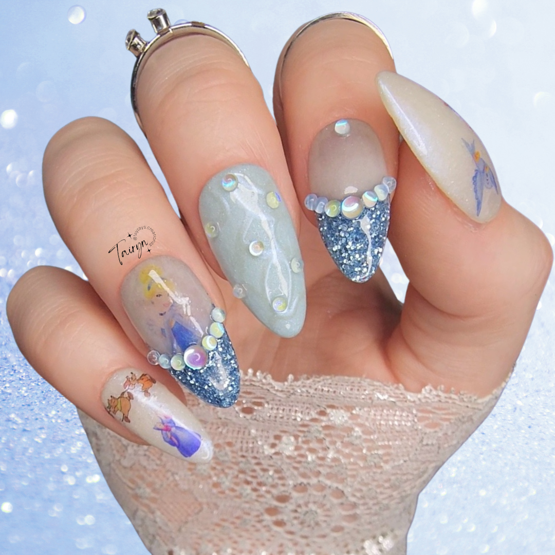 cinderella nail design