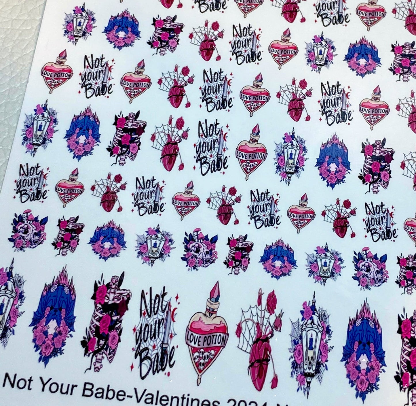 Valentines Day Nail Art - Not Your Babe