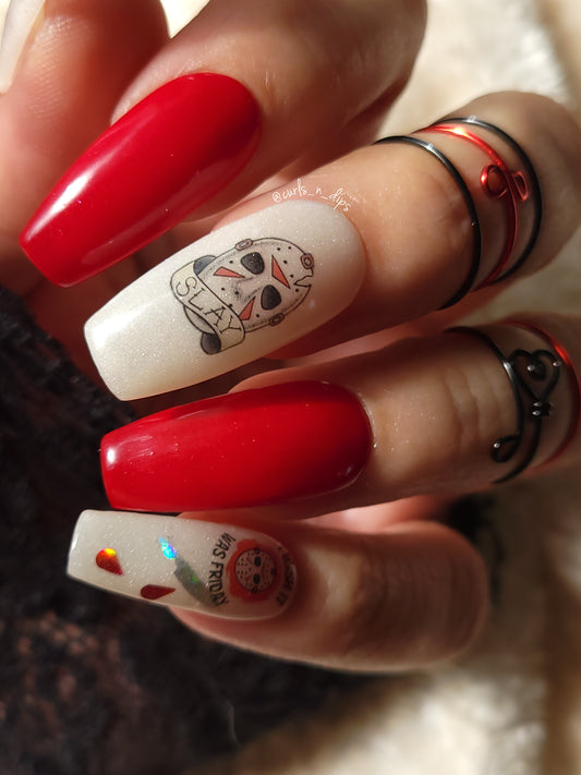 Halloween Horror Decals For Nails- Mama’s Boy