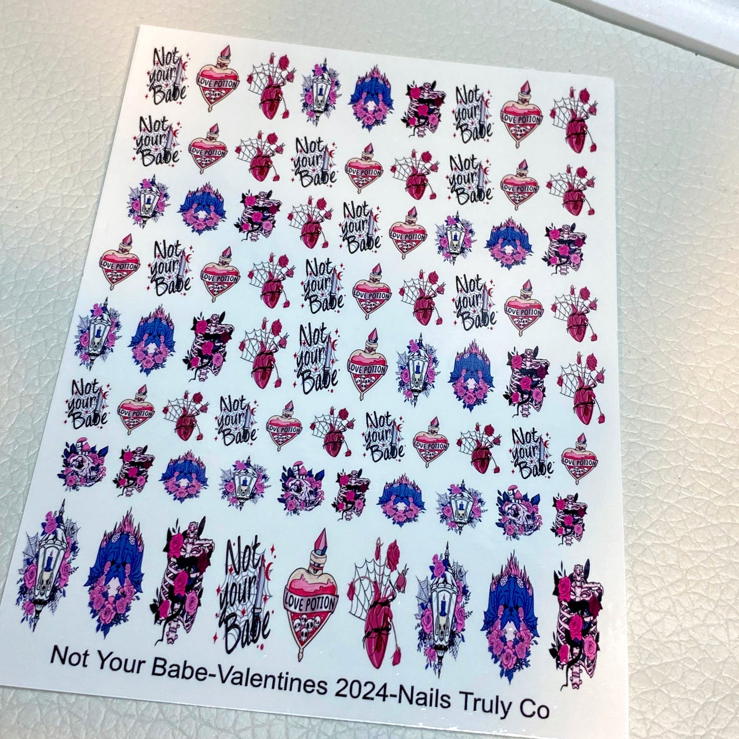 Valentines Day Nail Art - Not Your Babe