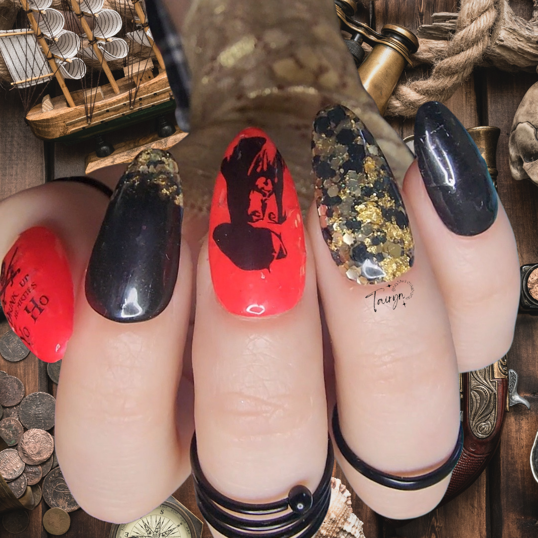 Pirate Nail Art -A Pirate Life For Me