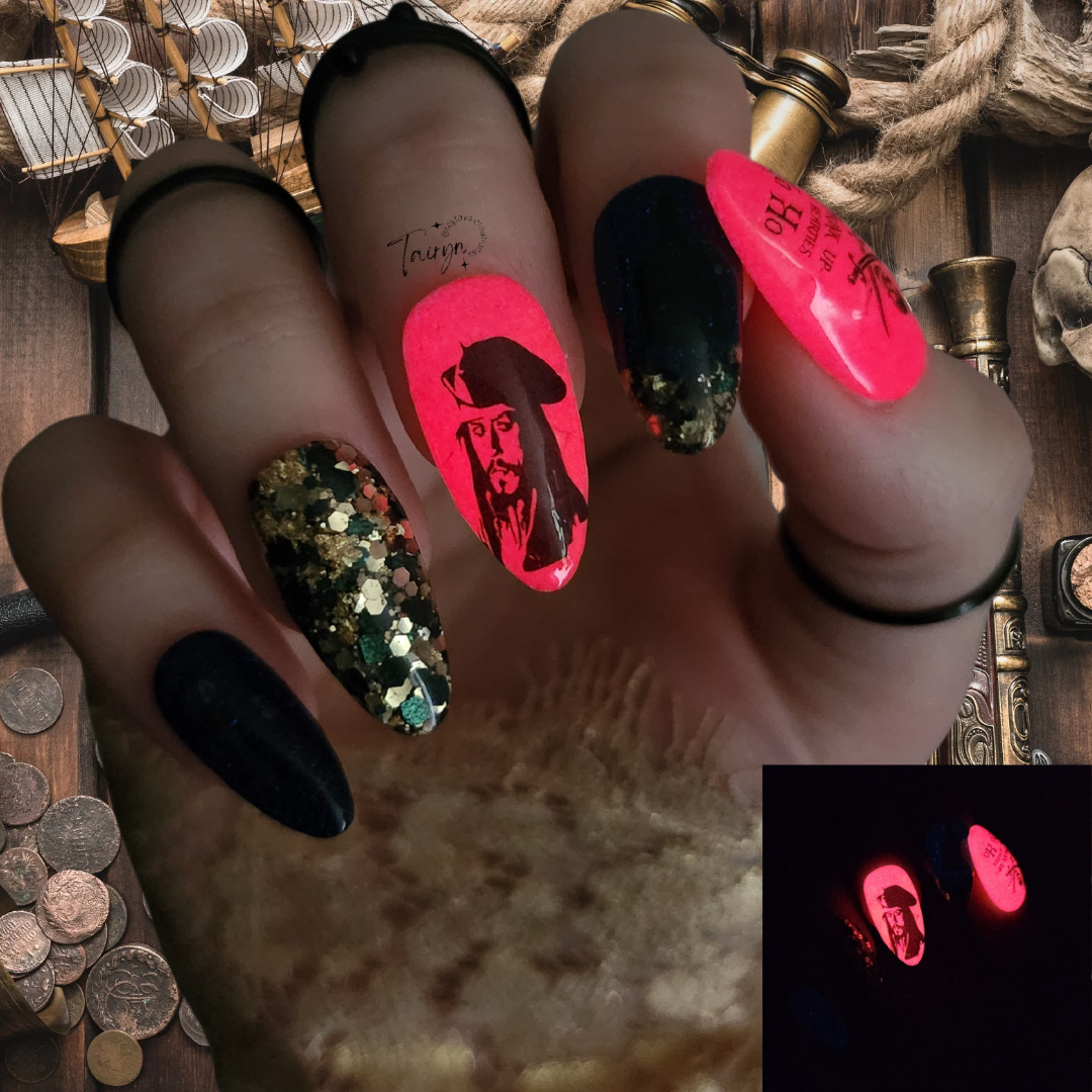 Pirate Nail Art -A Pirate Life For Me
