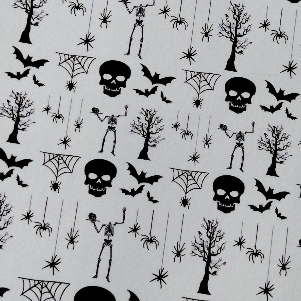 Halloween Bat And Skeletons | Decals For Nails | A Halloween Silhouette