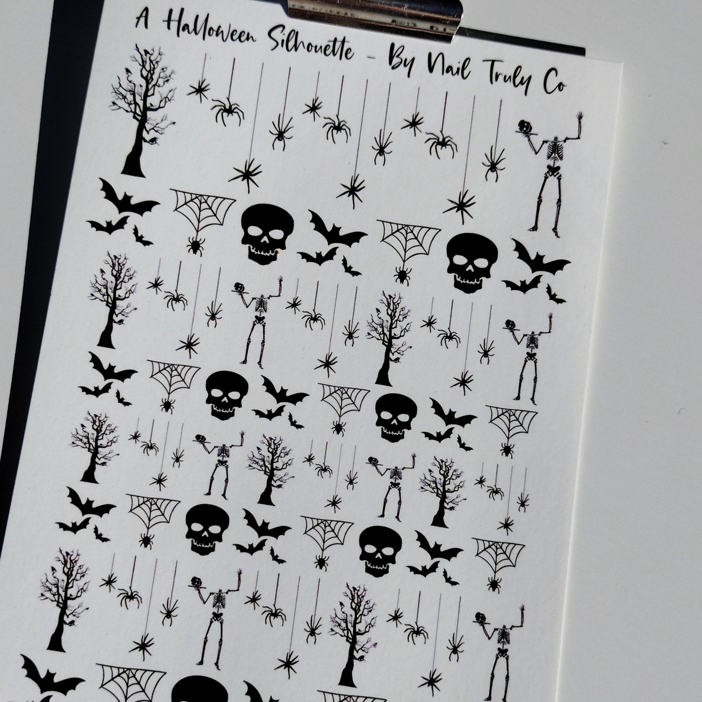 Halloween Decals For Nails - A Halloween Silhouette