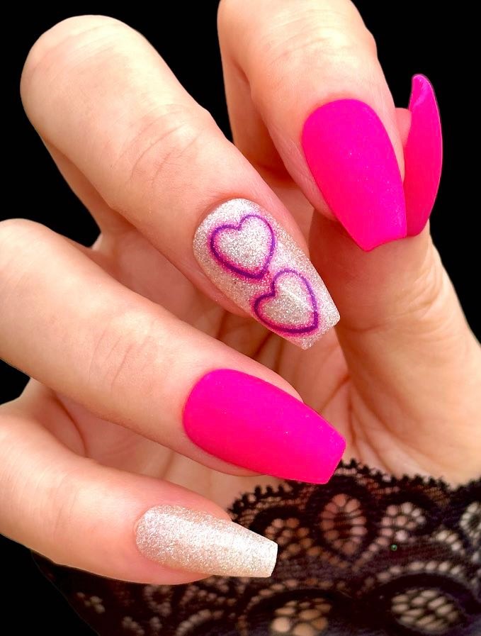 Neon Love- Valentines Day Nail Art- Full Sheet Only