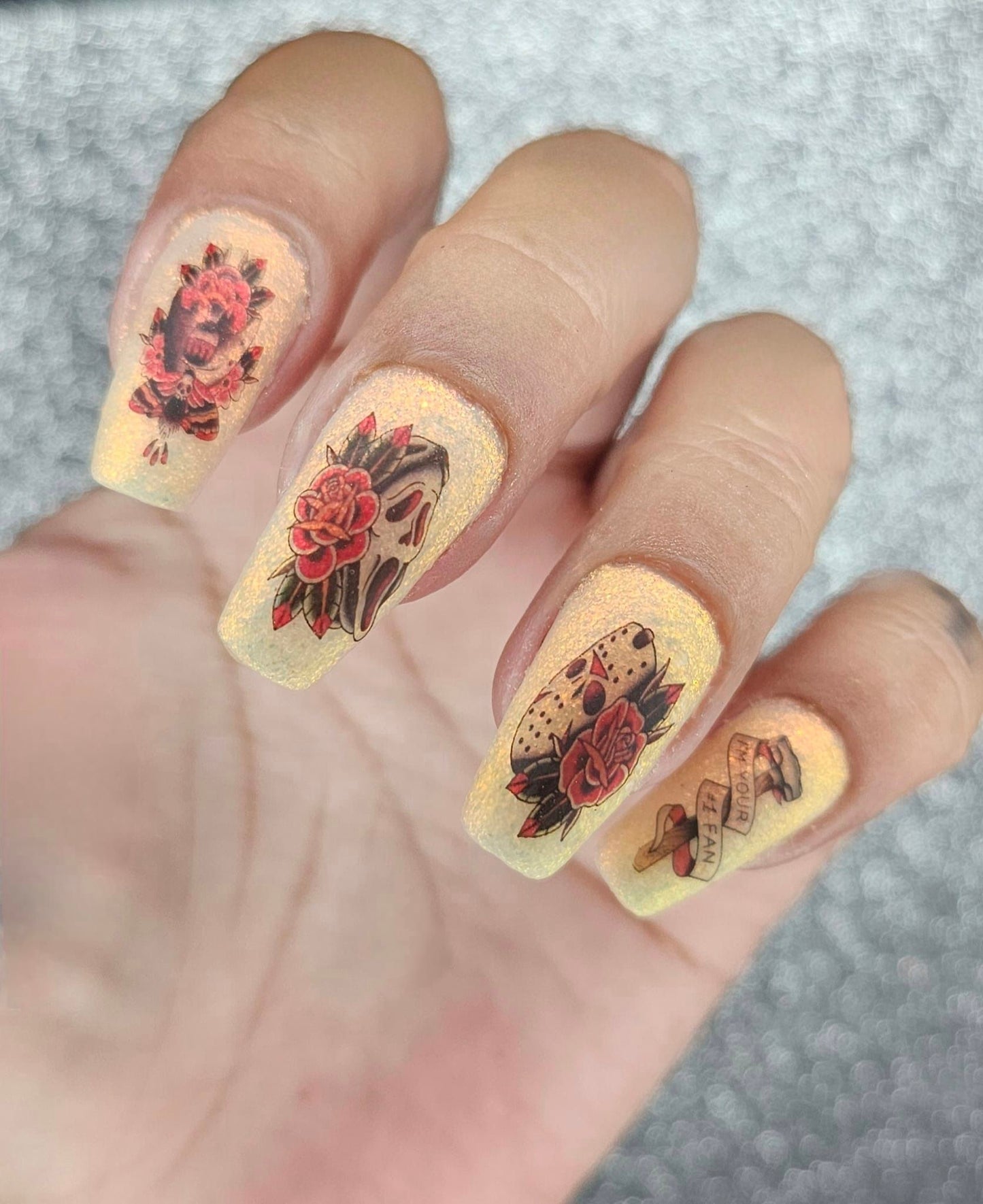 Halloween Horror Decals For Nails- A Tattooed Horror