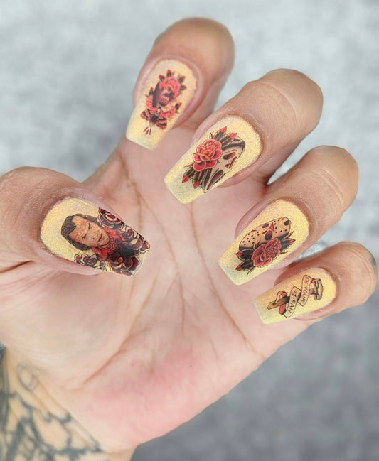 Halloween Horror Decals For Nails- A Tattooed Horror