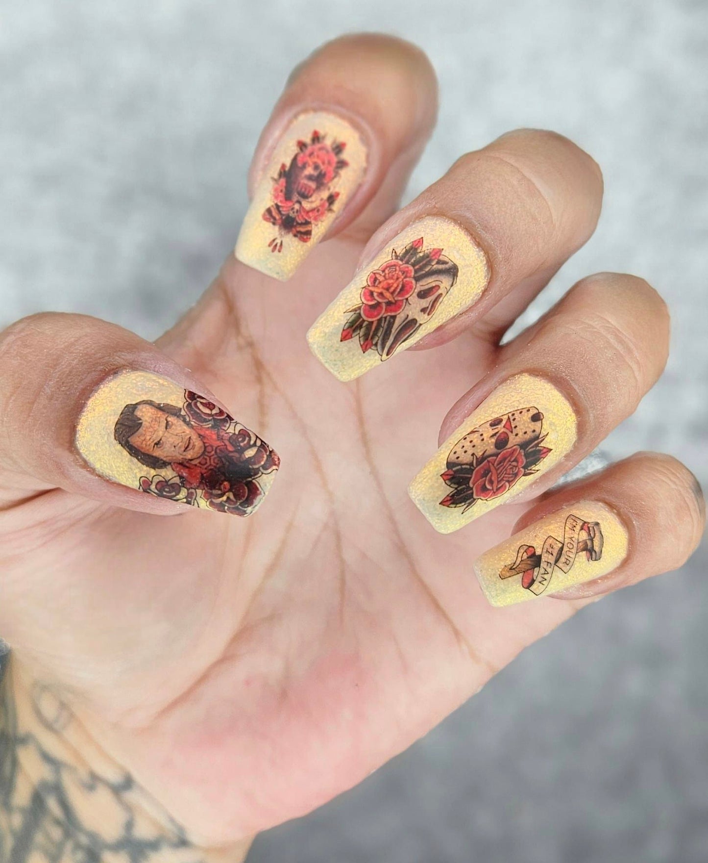 Halloween Horror Decals For Nails- A Tattooed Horror