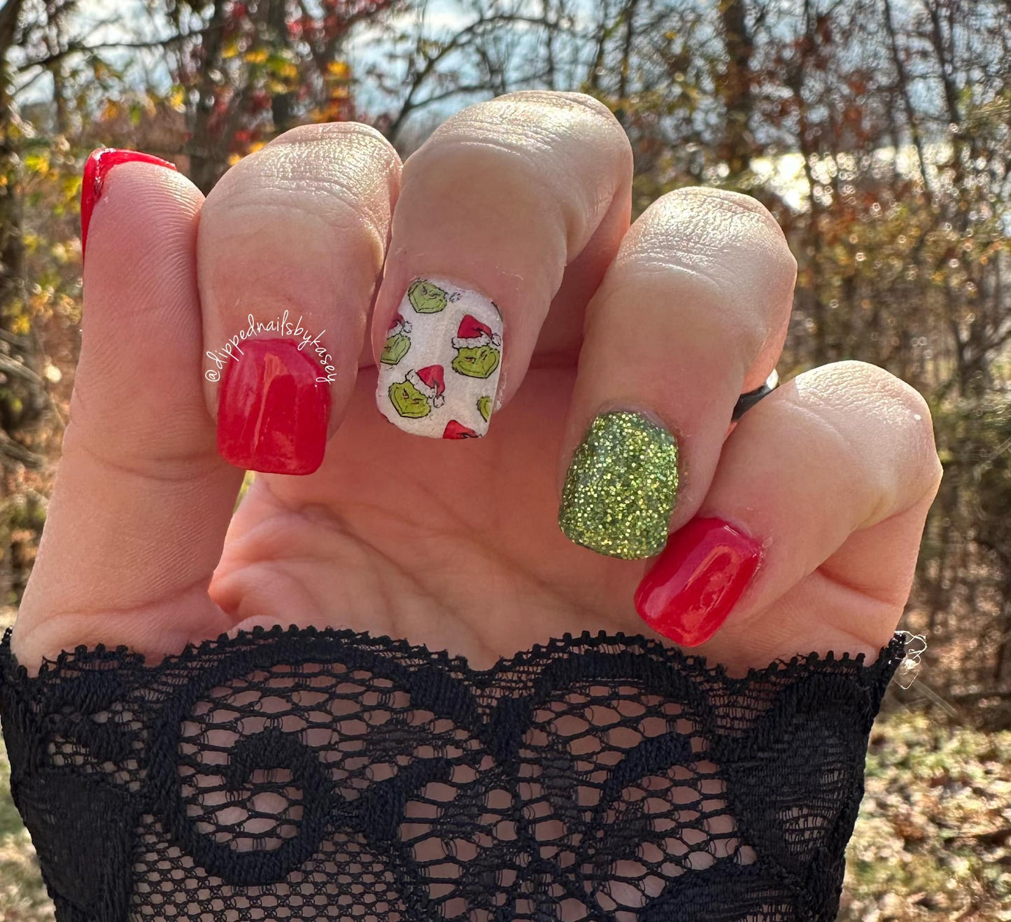 Christmas, Grinch, Nail Wraps,- Hate Hate Hate