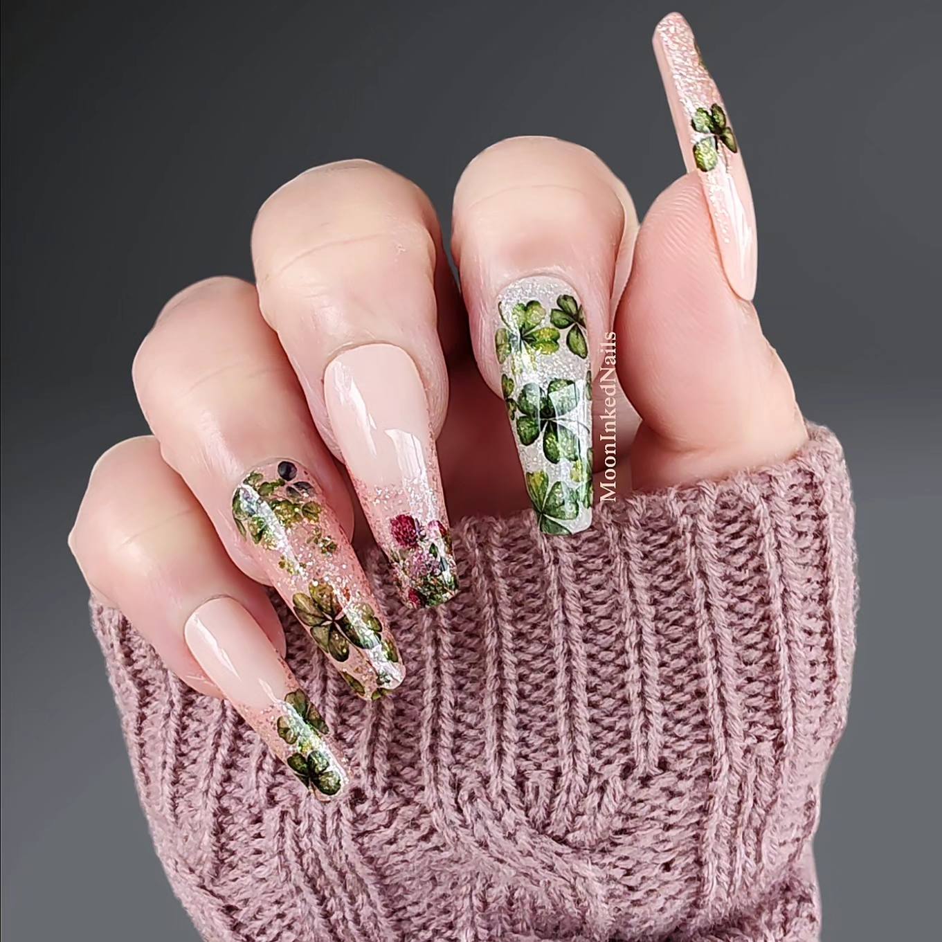 St. Patrick's Day Nail Art - An Irish Garden