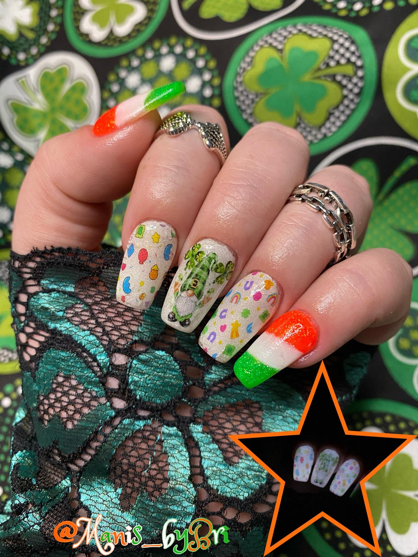 St. Patrick's Day Nail Wrap Decals- Keep Your Hands Off My Lucky Charms!
