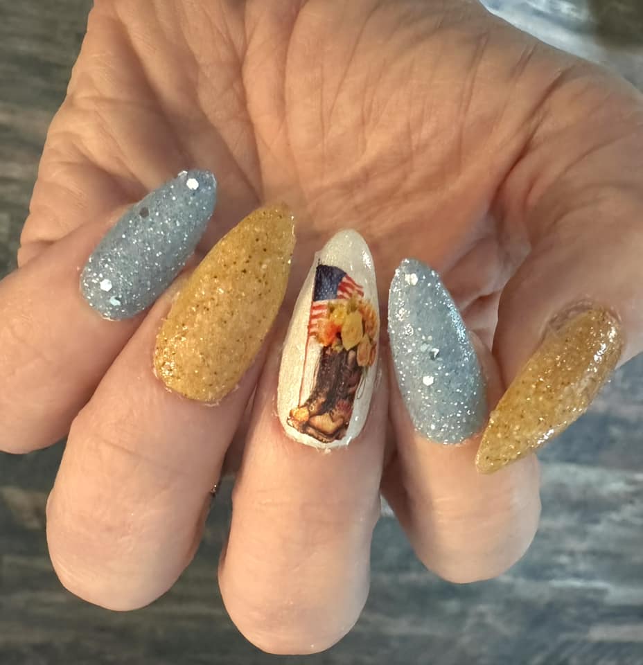 Memorial Day Nail Art - Always Remembered  - Decals For Nails