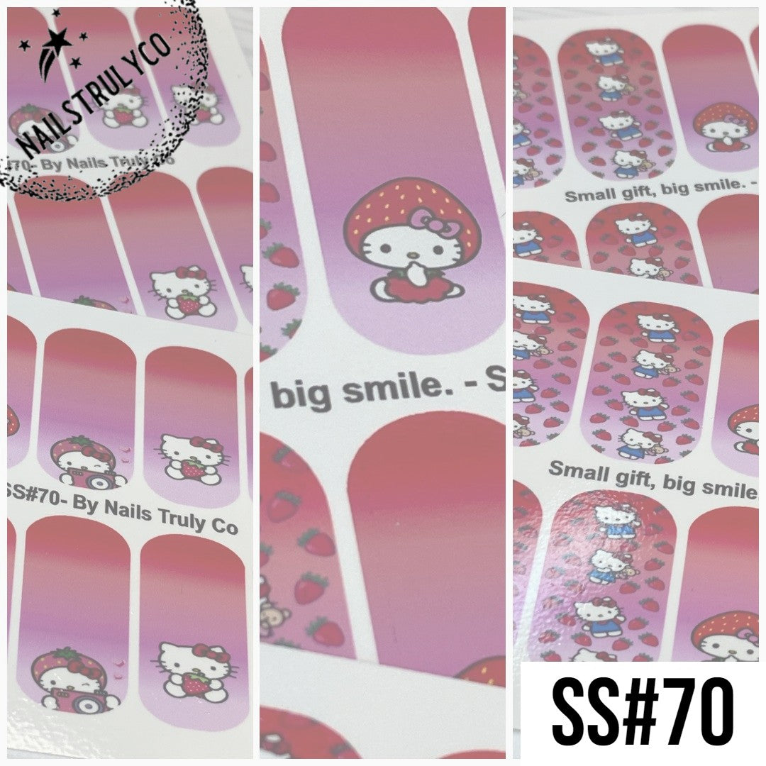 Waterslide Nail Wrap - Small gift, big smile. - SS#70