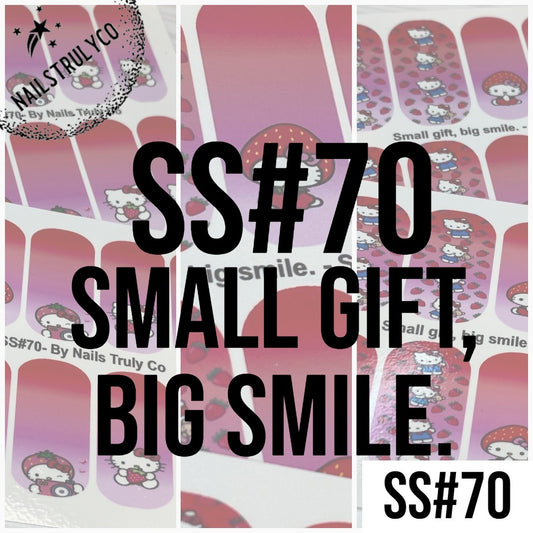 Waterslide Nail Wrap - Small gift, big smile. - SS#70