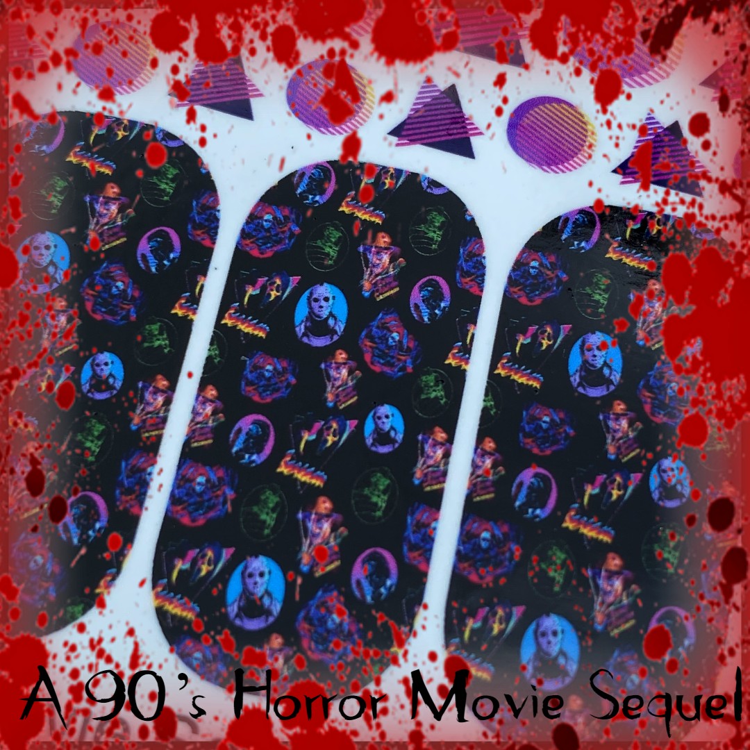 A 90’s Horror Movie Sequel - Nail Art Decals