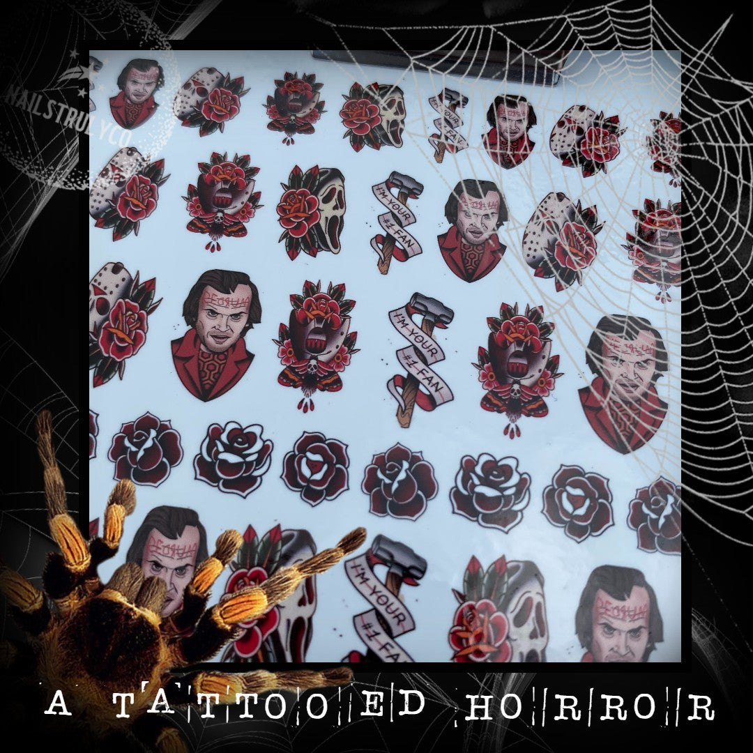 Halloween Horror Decals For Nails- A Tattooed Horror