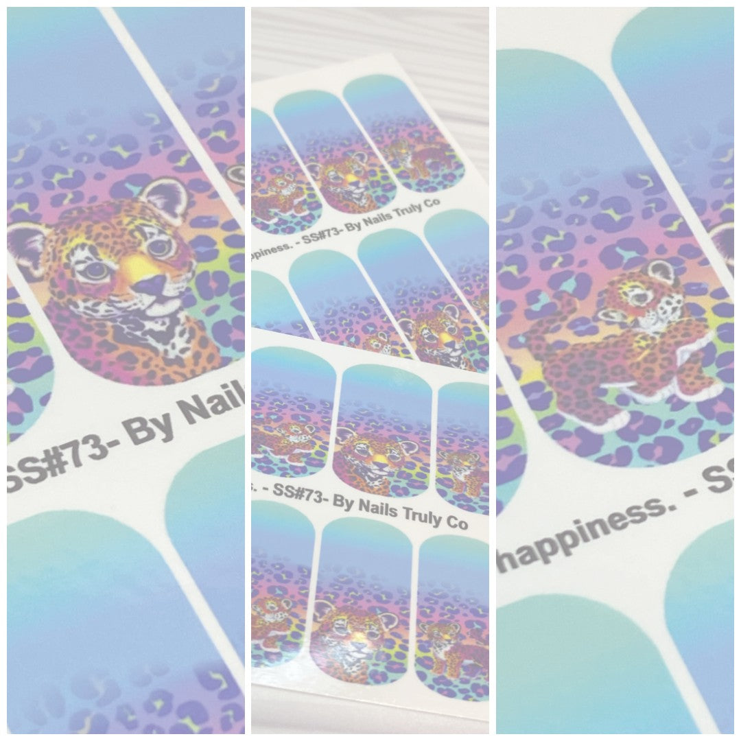 Waterslide Nail Wrap  - A little rainbow of happiness. - SS#73