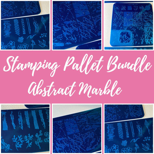 Nail Art Stamping Bundle-Abstract Marble