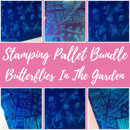 Nail Art Stamping Bundle- Butterflies In The Garden