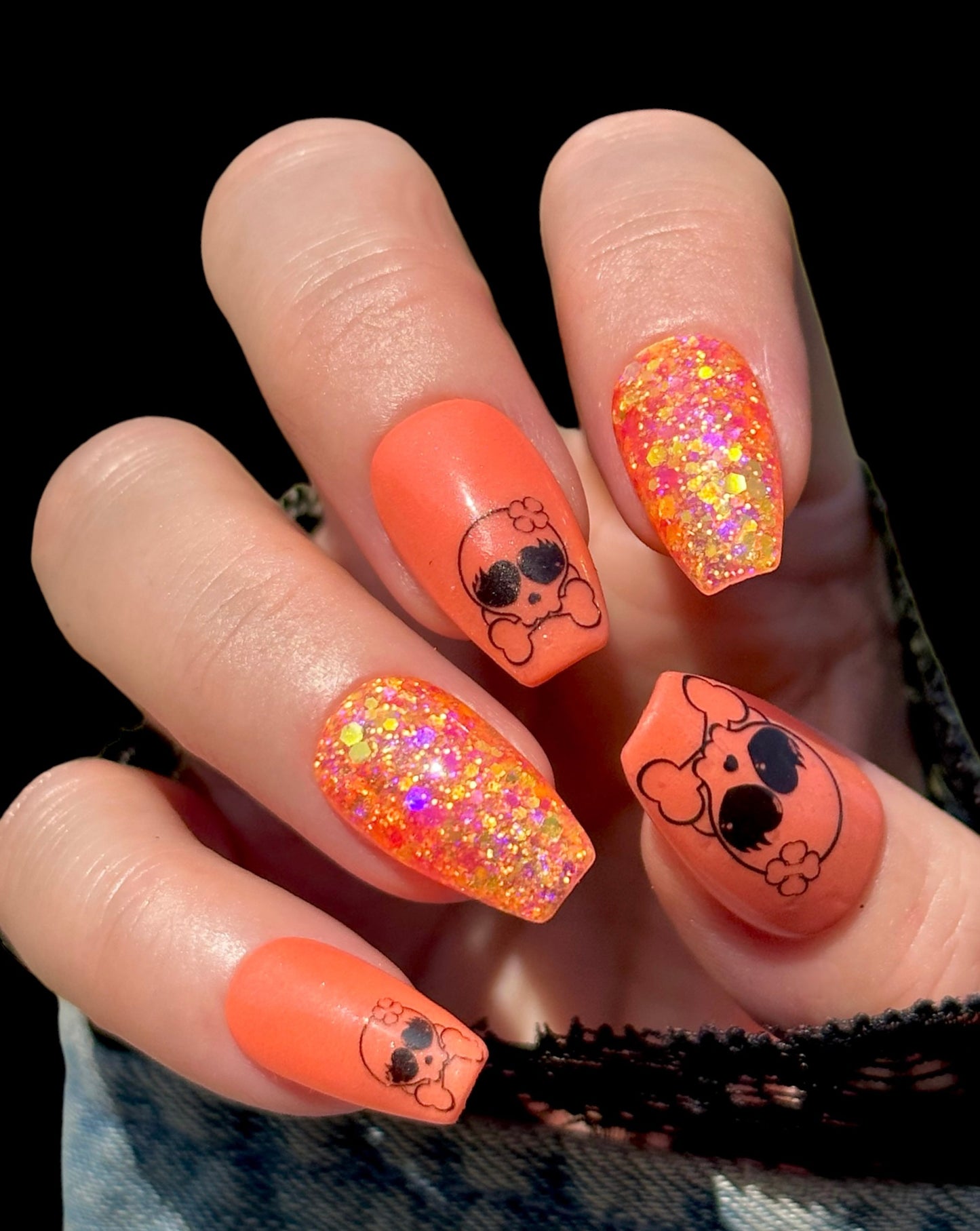 Cutie Skeletons -Halloween Nail Art Decals