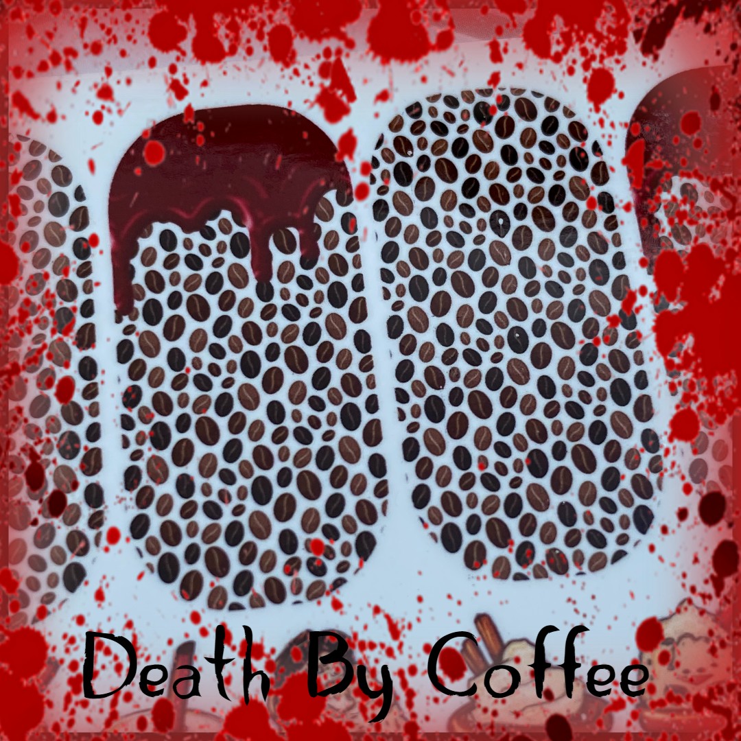 Halloween Decals For Nails- Death By Coffee