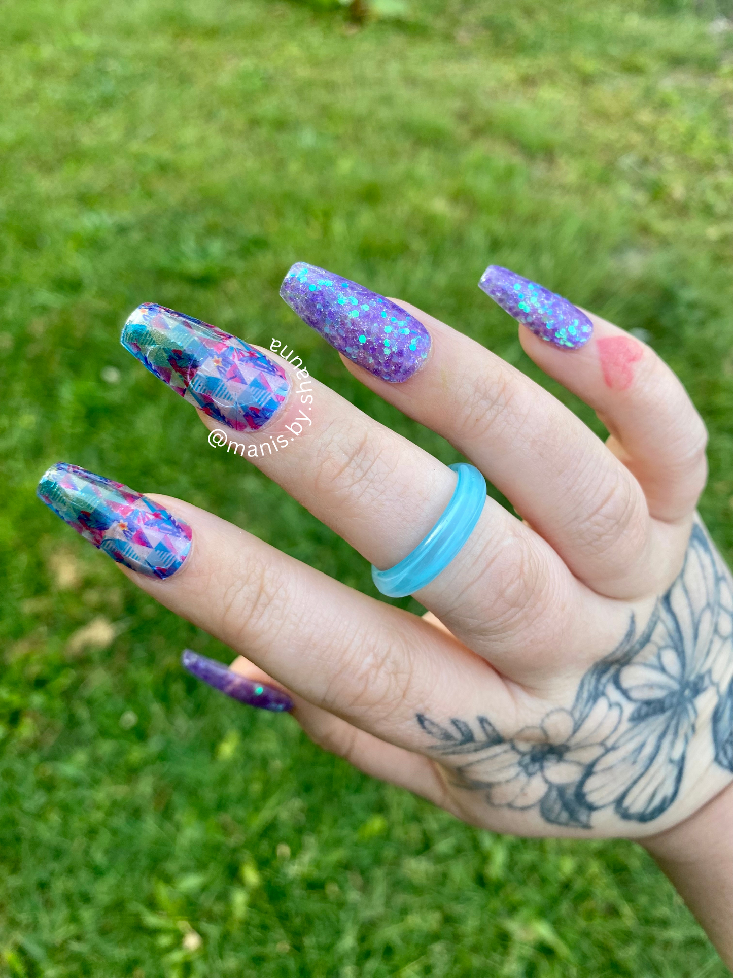 SUMMER, TROPICAL, PATTERN  - Nail Art Decals- Tequila sunrise
