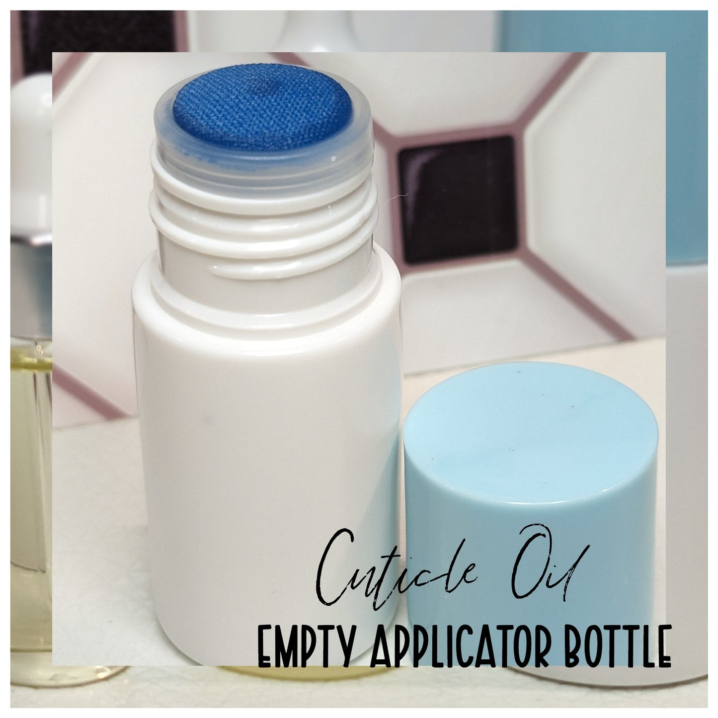Cuticle Oil- Empty Sponge Applicator Bottle