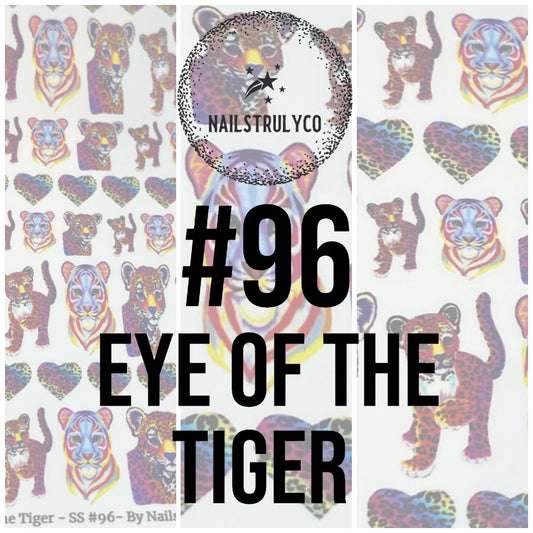 Easy Nail Art At Home -Eye Of The Tiger - SS #96