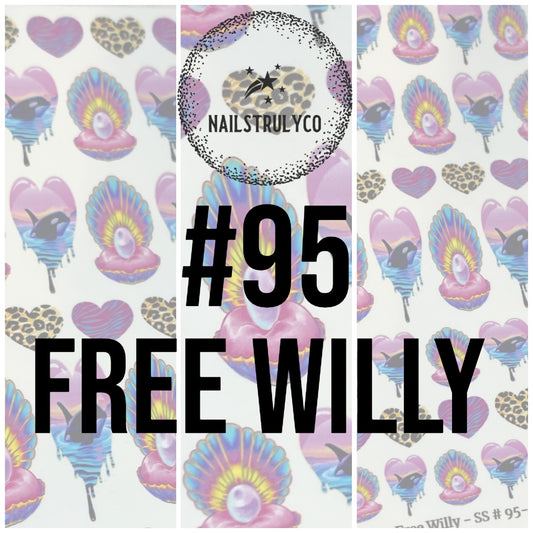 Easy Nail Art At Home -Free Willy - SS # 95