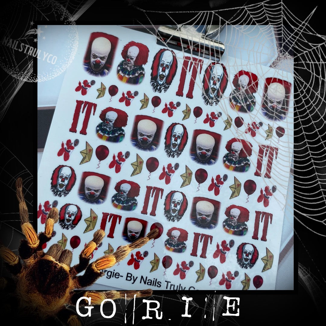 Halloween Horror Decals For Nails- Gorgie