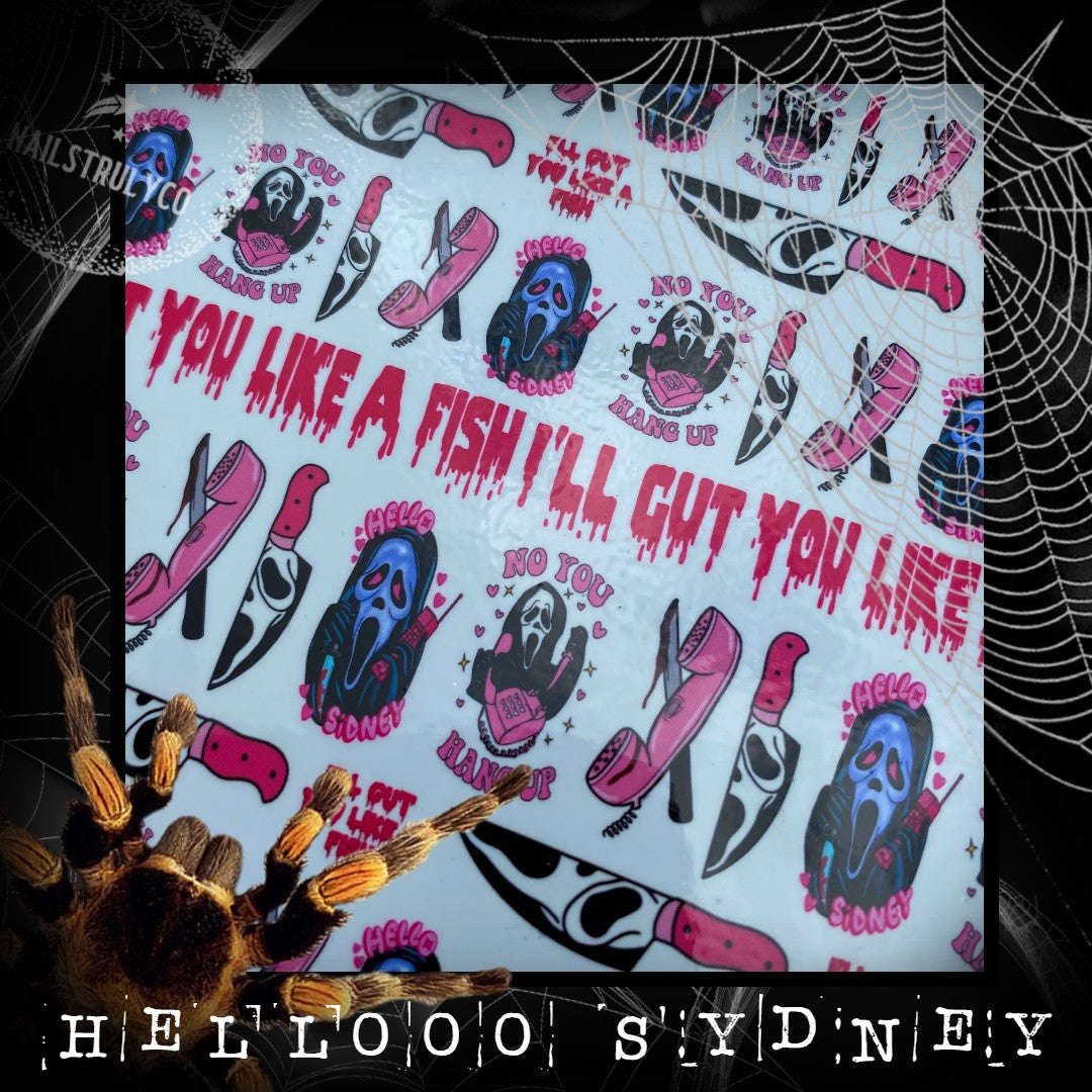 Halloween Horror Decals For Nails- Hellooo Sydney