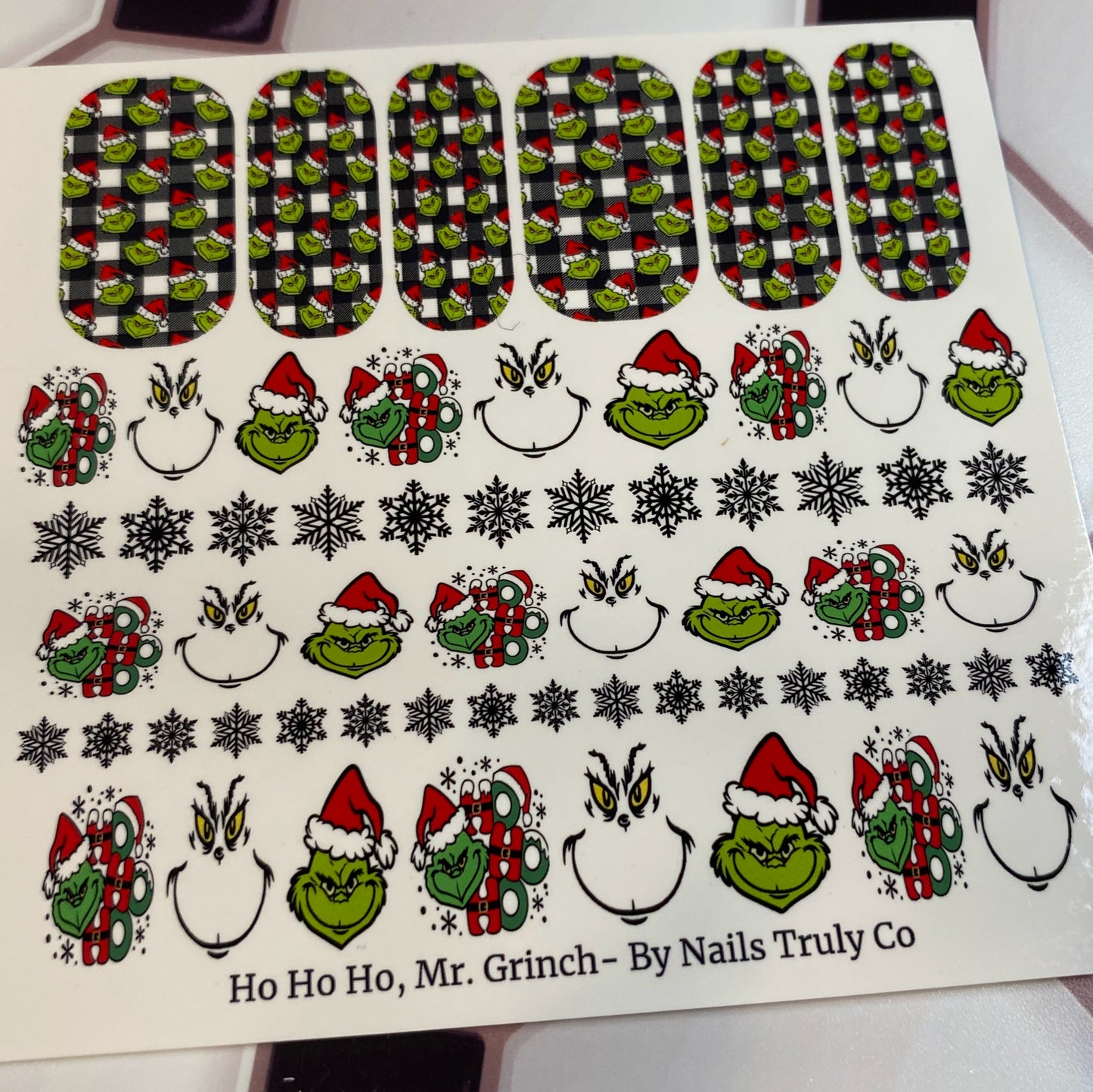 Christmas Nail Art-Ho Ho Ho, Mr. Grinch - The Grinch