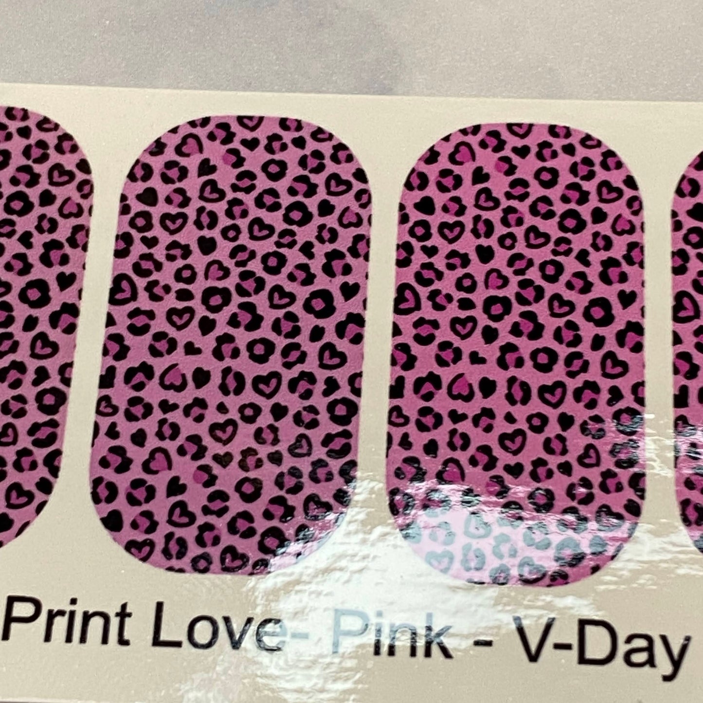 Valentines Day-  Pink Leopard Print  -  Full Coverage- Decals For Nails