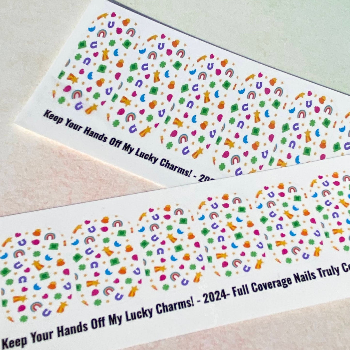 St. Patrick's Day Nail Wrap Decals- Keep Your Hands Off My Lucky Charms!