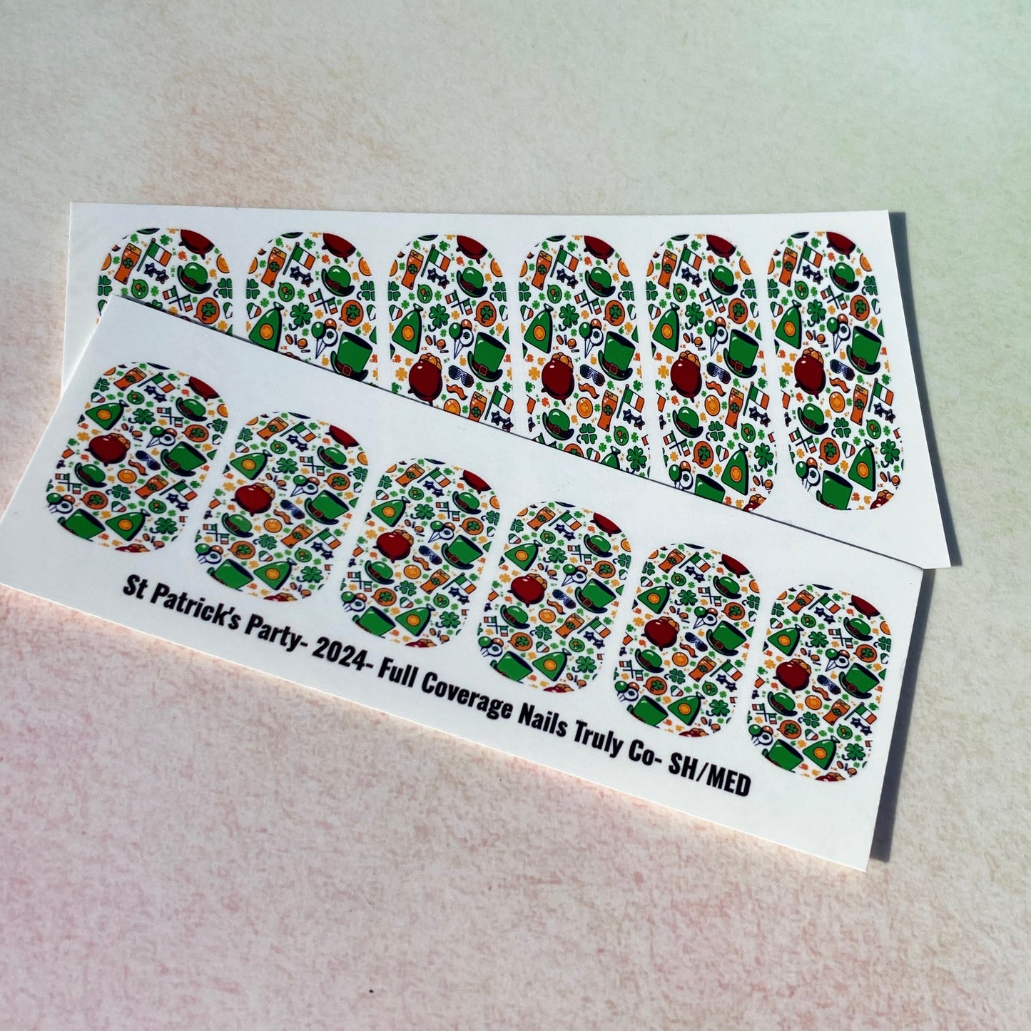 St. Patrick's Day Nail Wrap Decals- St Patrick's Party