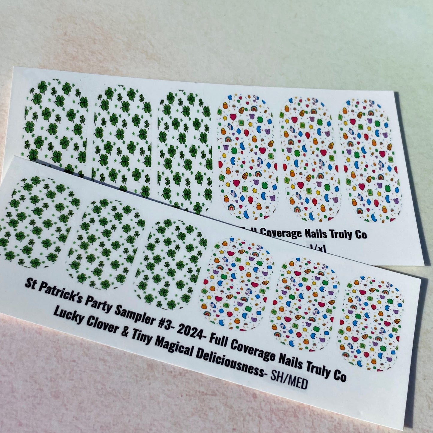St. Patrick's Day Nail Wrap Decals-St Patrick's Party Sampler #3