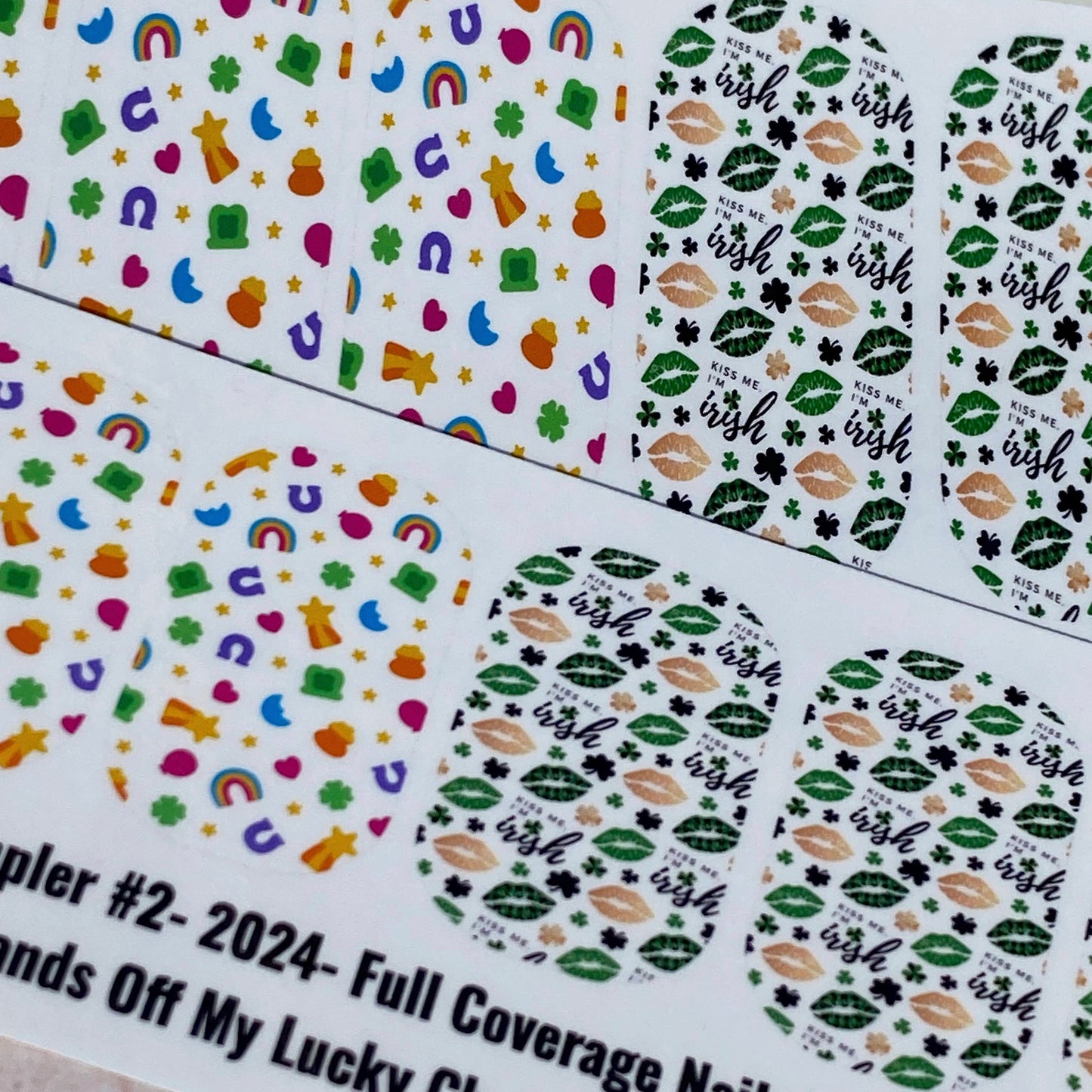 St. Patrick's Day Nail Wrap Decals-Sampler #2