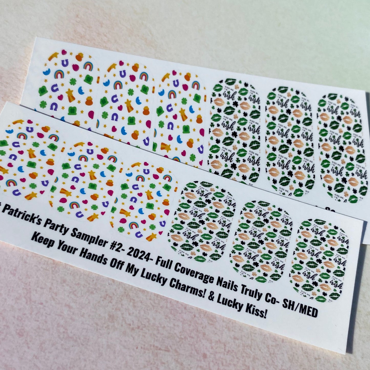St. Patrick's Day Nail Wrap Decals-Sampler #2