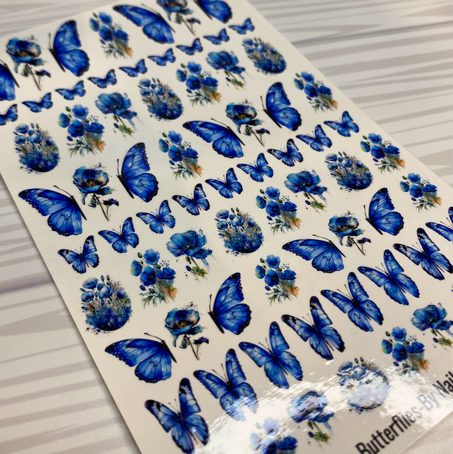 Memorial Day Nail Art - Justice Butterflies  - Decals For Nails