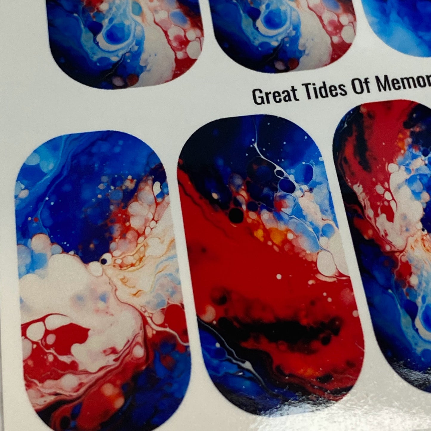Patriotic Full Coverage Nail Wraps- Great Tides Of Memory