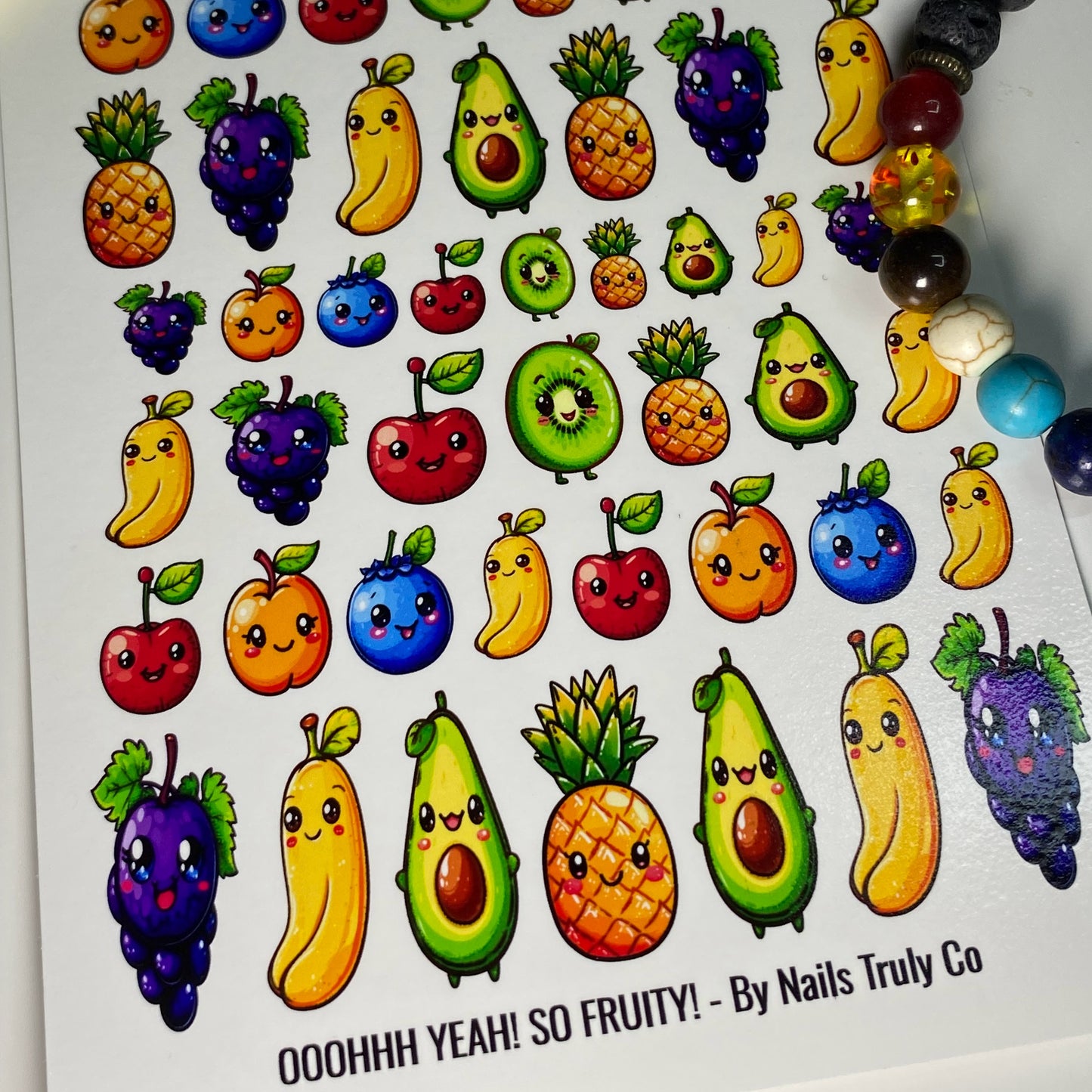 Summer Nails - Kawaii Fruit Nail Art Decals - OOOHHH YEAH! SO FRUITY!