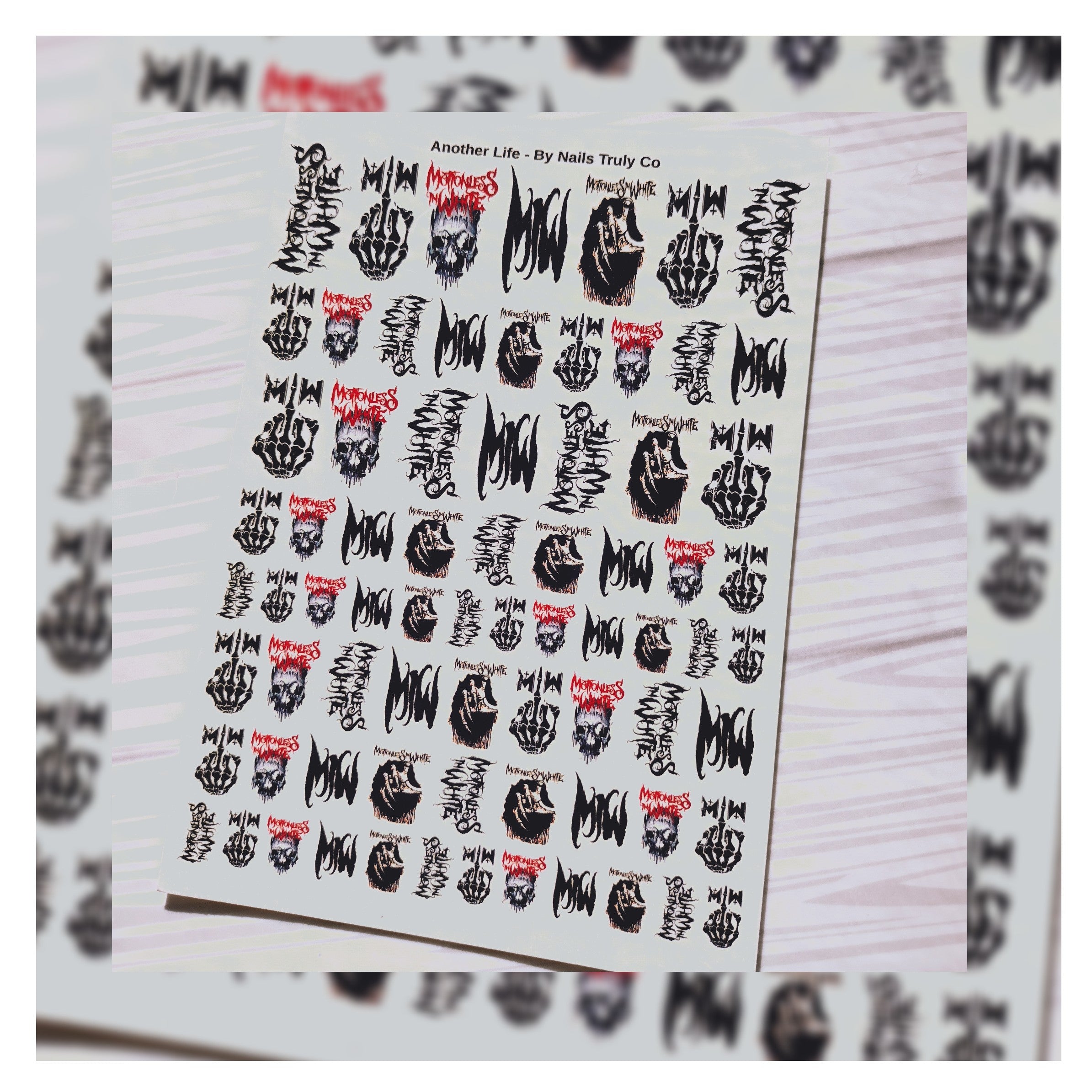 Stars, Hearts & Letters Nail Stickers - 004 XXL - SoNailicious stickers -  SoNailicious Boutique