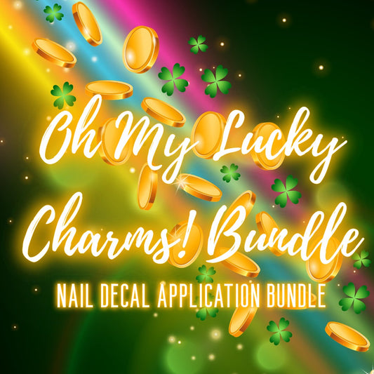 Oh My Lucky Charms! Nail Decal Application Bundle