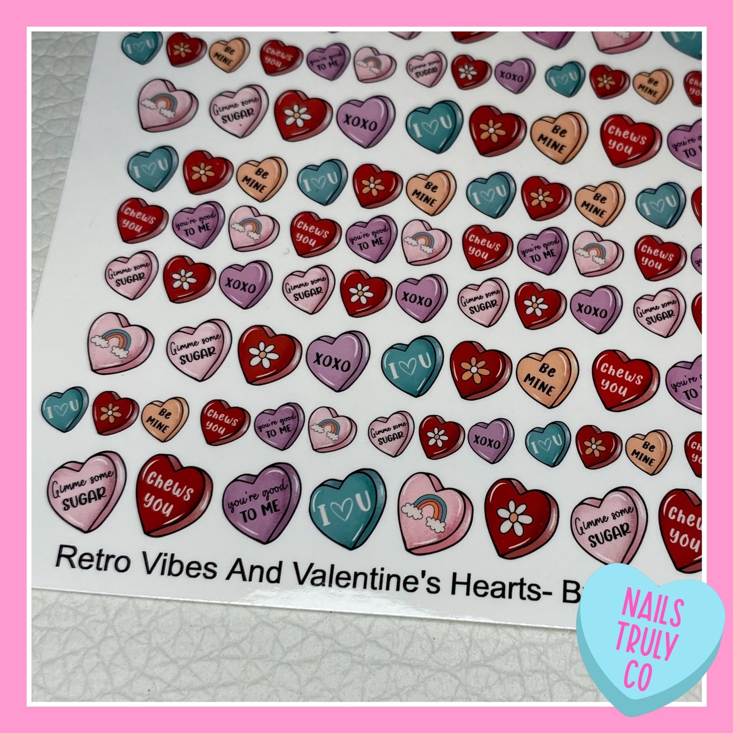 Conversation Hearts- Retro Vibes And Valentine's Hearts