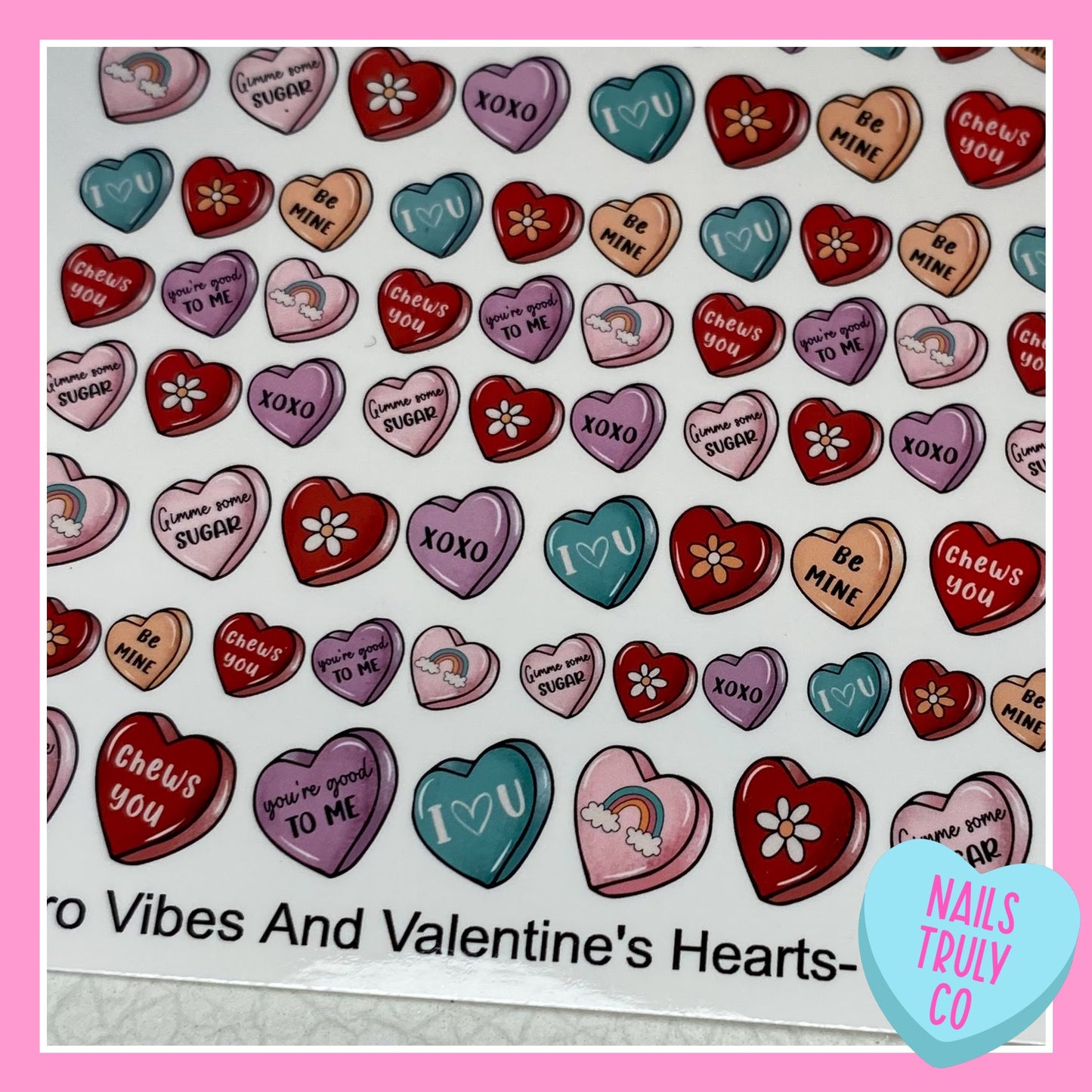 Conversation Hearts- Retro Vibes And Valentine's Hearts