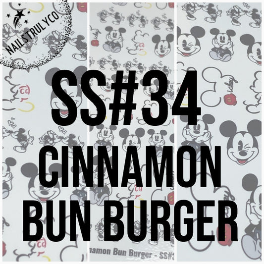 Easy Nail Art At Home - Cinnamon Bun Burger - SS#34