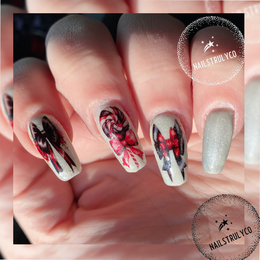 Midnight On Christmas- Decals For Nails