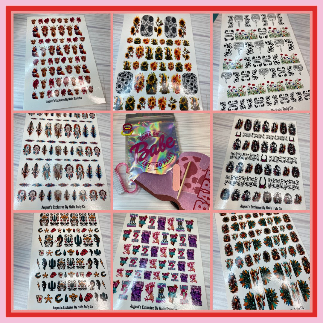 Nails Truly Co's - Monthly Exclusive  - AUGUST! 2024- One Time Purchase