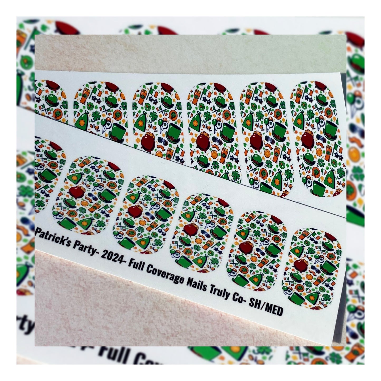 St. Patrick's Day Nail Wrap Decals- St Patrick's Party