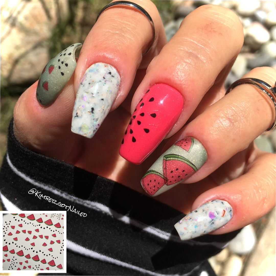 Trendy Summer Nail Art - Watermelon Vibes